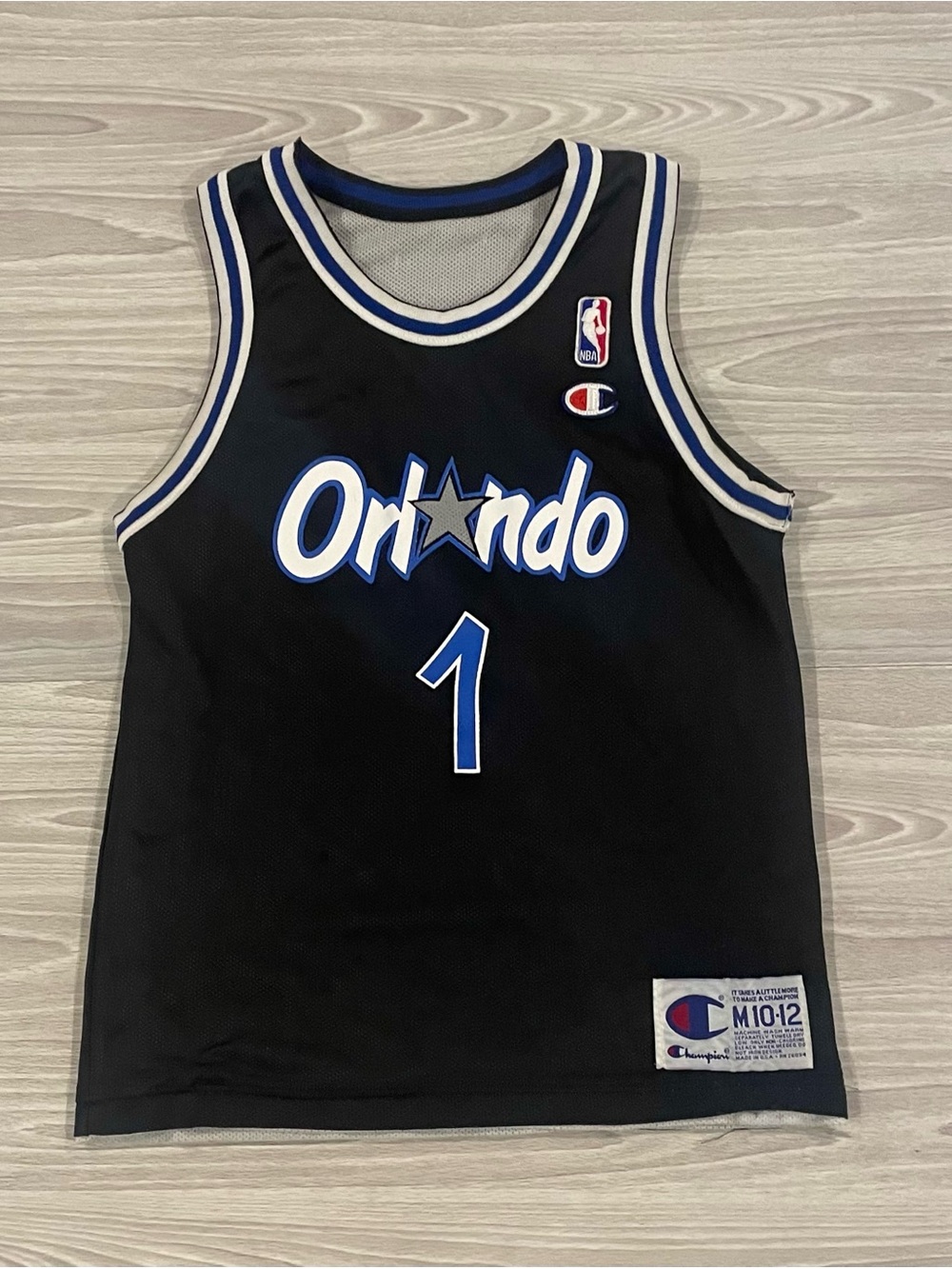 Vintage 90s Champion Penny Hardaway #1 Magic Reversible Jersey Youth Size Medium